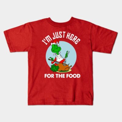 Im Just Here For The Food Kids T-Shirt Official The Grinch Merch