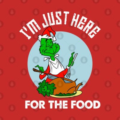 Im Just Here For The Food Kids T-Shirt Official The Grinch Merch