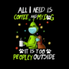 Grinch All I Need Is Coffee And My Dog Tapestry Official The Grinch Merch