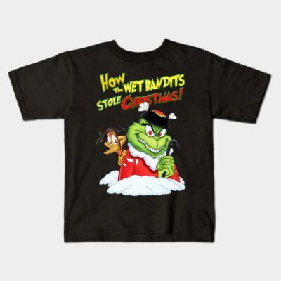 How The Wet Bandits Stole Christmas Kids T-Shirt Official The Grinch Merch