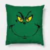 Grinch Face Throw Pillow Official The Grinch Merch