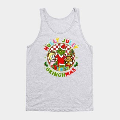 Holly Jolly Christmas Green Christmas Grinchmas Tank Top Official The Grinch Merch