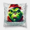 Resting Grinch Face Throw Pillow Official The Grinch Merch