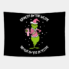 Grinchy On The Inside Bougie On The Outside Funny  Tapestry Official The Grinch Merch