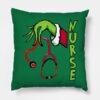 For All The Nurses This Christmas Throw Pillow Official The Grinch Merch