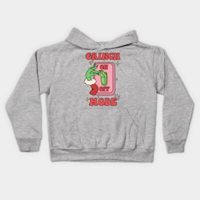 Grinch Mode On Christmas Kids Hoodie Official The Grinch Merch