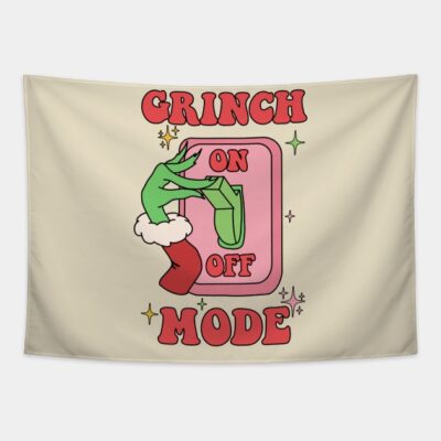 Grinch Mode On Christmas Tapestry Official The Grinch Merch