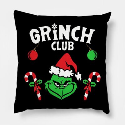 Grinch Club Throw Pillow Official The Grinch Merch