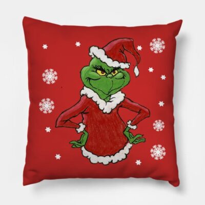 The Grinch Throw Pillow Official The Grinch Merch