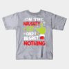 On The Naughty List And I Regret Nothing Kids T-Shirt Official The Grinch Merch