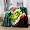 Cartoon Christmas Thief G Grinch Christmas Decoration Home Sofa Bed Sheet Blanket Convenient Sleep Blanket Children 5 - The Grinch Store