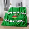 Cartoon Christmas Thief G Grinch Christmas Decoration Home Sofa Bed Sheet Blanket Convenient Sleep Blanket Children 8 - The Grinch Store