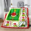 Christmas G GrinchS cartoon print blanket Warm blanket soft and comfortable home travel bed blanket picnic 10 - The Grinch Store