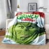 Christmas G GrinchS cartoon print blanket Warm blanket soft and comfortable home travel bed blanket picnic 13 - The Grinch Store