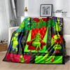 Christmas G GrinchS cartoon print blanket Warm blanket soft and comfortable home travel bed blanket picnic 14 - The Grinch Store