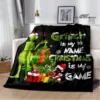 Christmas G GrinchS cartoon print blanket Warm blanket soft and comfortable home travel bed blanket picnic 15 - The Grinch Store