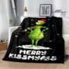 Christmas G GrinchS cartoon print blanket Warm blanket soft and comfortable home travel bed blanket picnic 16 - The Grinch Store