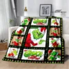 Christmas G GrinchS cartoon print blanket Warm blanket soft and comfortable home travel bed blanket picnic 17 - The Grinch Store