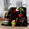 Christmas G GrinchS cartoon print blanket Warm blanket soft and comfortable home travel bed blanket picnic 19 - The Grinch Store