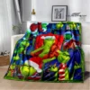 Christmas G GrinchS cartoon print blanket Warm blanket soft and comfortable home travel bed blanket picnic 24 - The Grinch Store