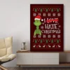 Film The G Grinch C Christmas DIY Sticky Poster Fancy Wall Sticker for Living Room Bar 4 - The Grinch Store