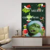 Film The G Grinch C Christmas DIY Sticky Poster Fancy Wall Sticker for Living Room Bar 8 - The Grinch Store