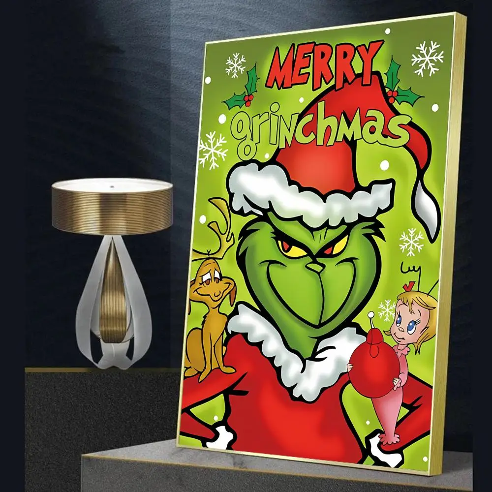 Film The G Grinch C Christmas DIY Sticky Poster Whitepaper Prints Posters Artwork Vintage Decorative Painting - The Grinch Store