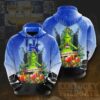 Grinch With Kentucky Wildcats Christmas 3D Hoodie NCAA Basketball Gifts - The Grinch Store