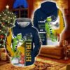 Grinch With Notre Dame Fighting Irish I Hate Morning People For Christmas 3D Hoodie Notre Dame Fan Gifts - The Grinch Store