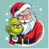 Santa Grinch Tote Bag Official The Grinch Merch