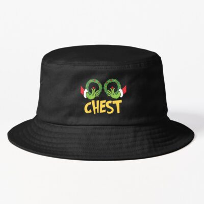 Funny Matching Couple Chest Nuts Bucket Hat Official The Grinch Merch