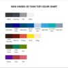 tank top color chart 1 - The Grinch Store