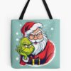 Santa Grinch Tote Bag Official The Grinch Merch