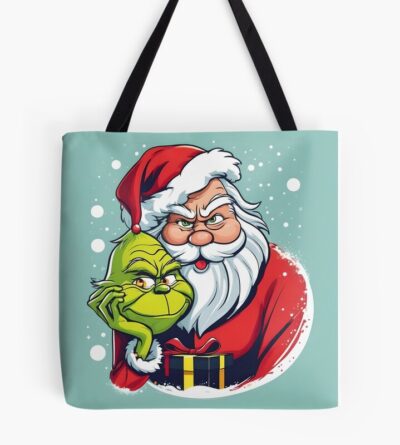 Santa Grinch Tote Bag Official The Grinch Merch