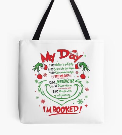 My Day Schedule Tote Bag Official The Grinch Merch