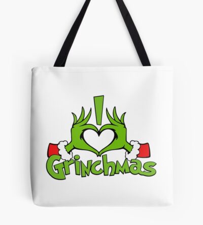 I Love Grinchmas - Grinch Design Tote Bag Official The Grinch Merch