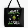 All I Need Is Coffee And My Dog Tote Bag Official The Grinch Merch