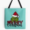 The Grinch Wishes Merry Christmas Tote Bag Official The Grinch Merch