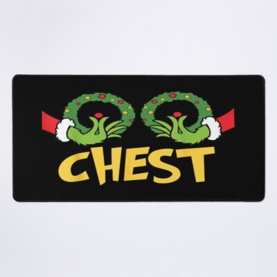 Funny Matching Couple Chest Nuts Mouse Pad Official The Grinch Merch