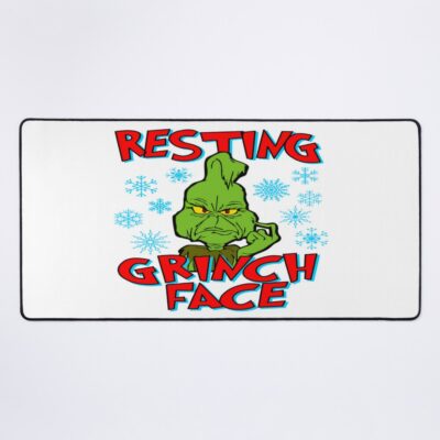 Resting Grinch Face - An Original Grinch Design Mouse Pad Official The Grinch Merch