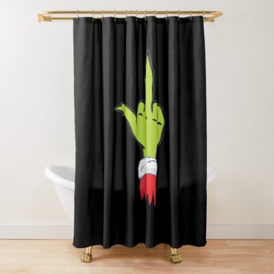 Christmas Gear Shower Curtain Official The Grinch Merch