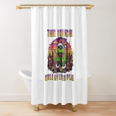 The Grinch Stole My Lesson Plan Shower Curtain Official The Grinch Merch