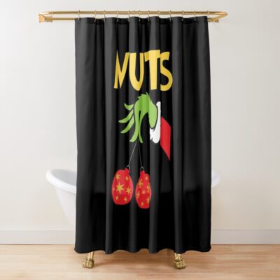 Chestnuts Funny Christmas Couples Nuts Shower Curtain Official The Grinch Merch