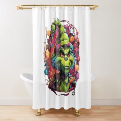 Mr. Grinchy Zany Zest And Zealous Zestfulness Shower Curtain Official The Grinch Merch