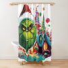 Whimsical Whoville Wonders: A Grinchy Christmas Delight Shower Curtain Official The Grinch Merch