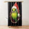 The Grinch Poking From A Hole Shower Curtain Official The Grinch Merch