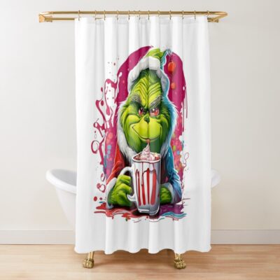 Chuckling Grinchy Concoctions Extravaganza Shower Curtain Official The Grinch Merch