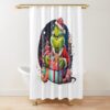 Zany Zest With Mr. Grinchy And Zealous Zestfulness Shower Curtain Official The Grinch Merch