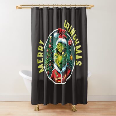 Copy Of Whimsical Whoville Wonders: A Grinchy Christmas Delight (Merry Grinchmas 3) Shower Curtain Official The Grinch Merch