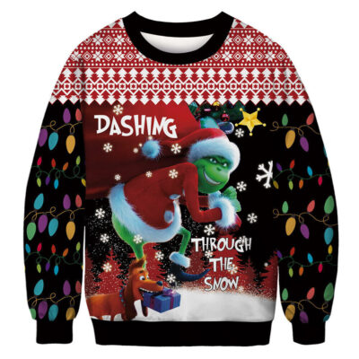 The Grinch How the Grinch Stole Ugly Sweater Sweatshirt - The Grinch Store